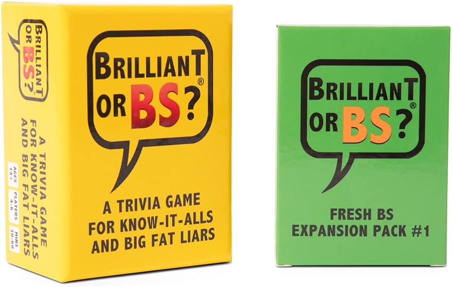 Brilliant or BS? Black Culture Expansion Pack - Trivia Card Game - Hilarious Bluffing Game for 4-6 Players - Great Trivia Party Game for Adults or Family Game Night